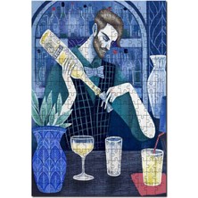 Allians Renkli Barmen Illüstrasyon Puzzle, 255 Parça Ahşap Yapboz