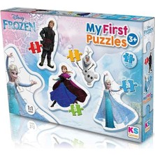Allians Frozen Temalı 4'lü Çerçevesiz Ilk Puzzle, Eğlenceli ve Eğitici Oyun