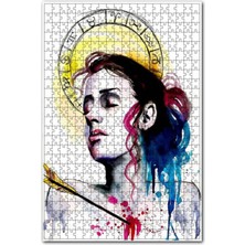 Allians Kadın Figüründe Yay Burcu Puzzle, 500 Parça Ahşap Yapboz