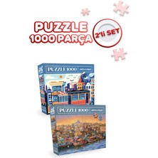 Allians 2'li 1000 Parça Puzzle Istanbul Evening ve Istanbul Keyfi Setleri
