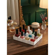 Feyza Design 12 Bölmeli Modern Makyaj ve Oje Organizeri, Şık ve Pratik Tasarım