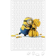 Allians Renkli 240 Parça Minion ve Superman Temalı Eğlenceli Yapboz Seti