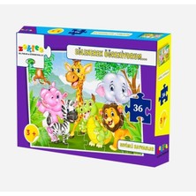 Allians Sevimli Hayvanlar 36'lı Puzzle Seti, Eğlenceli ve Öğretici Çocuk Oyunu