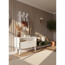 Resital Portmanto Vestiyer - GP7004-1 - Beyaz Gold