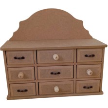 PremiumPort Çok Çekmeceli Boyanabilir Çok Amaçlı Kutu, Düzen ve Dekorasyon Için Ideal