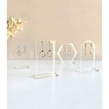 Feyza Design Şık 4'lü Küpe Standı, Düzenli ve Estetik Saklama Çözümü