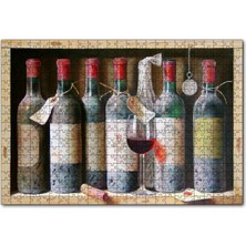 Allians Yıllanan Nar Şarapları Temalı 1000 Parça Ahşap Puzzle Seti