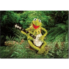 Allians Kurbağa Kermit ve Enstrümanı 255 Parça Ahşap Puzzle Seti