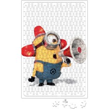 Allians Renkli Minion ve Süperman Temalı 240 Parça Yapboz Çocuklar Için Eğlenceli Oynanış