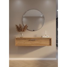 Resital Dresuar Çam Silver - Modern Duvara Monte Antre Mobilyası