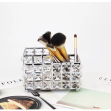 Feyza Design Iki Bölmeli Gümüş Renkli Makyaj ve Takı Düzenleyici Organizer