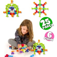 Allians 25 Parça Vakum Molekül Yapı Taşları Fidget Duyusal Eğitici Set