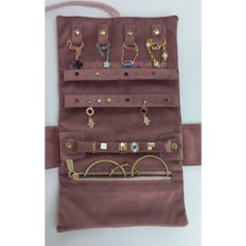 Feyza Design Katlanabilir Rulo Takı Çantası, Seyahat ve Günlük Kullanım Için Güzel Tasarım