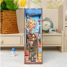 Allians Kendin Yap 3D Ahşap Puzzle Minyatür Kitaplık Balon Ev Tasarımı