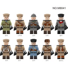 Allians 10 Adet Rütbeli Asker Figürlü Yapı Taşları, Eğlenceli ve Öğretici Set