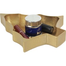 Feyza Design Altın Renk Kozmetik ve Makyaj Düzenleyici, 12 Bölmeli Organizer