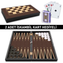 Allians El Yapımı Ceviz Kaplama Tavla ve Dama Seti, Şık ve Dayanıklı Tasarım