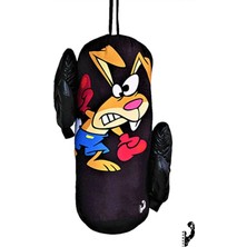 Allians Çocuklar Için Eğlenceli Boks Torbası ve Toprak Spor Eldiven Seti