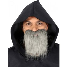 Pilelistore- Kırçıllı Korsan Sakalı Gri Renk Takma Sakal