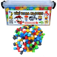 Allians Eğitici Tiktak Bloklar Oyun Seti, 6 Renk, 500 Parça, Saklama Kutusunda