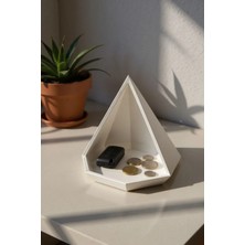 Feyza Design Şık ve Modern Geometrik Piramit Takı Tepsisi, Düzen ve Zarafet Sağlar