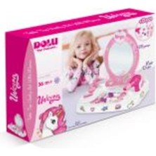 Allians Aynalı Unicorn Makyaj Masası Takımı, Şık ve Fonksiyonel Tasarım