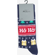 Pamuklu Desenli Tekli Soket Çorap