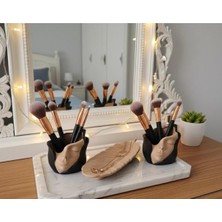 Feyza Design 4'lü Siyah Krem Makyaj ve Takı Organizeri, Şık ve Kullanışlı Ürün