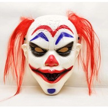 Pilelistore- Kızıl Saçlı Joker Palyaço Maskesi