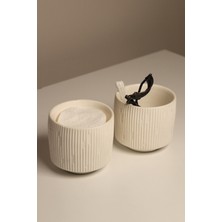 Feyza Design Çizgili Bardak Organizer Seti, Şık ve Pratik Saklama Çözümü