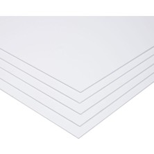 Allians 5mm 70X100 cm Beyaz Fotoblok 5 Adet, Straforlu Maket Kartonu