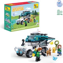 Allians Işıklı Mavi Karavan 298 Parça Eğitici Yapı Seti, Yaratıcı ve Eğlenceli