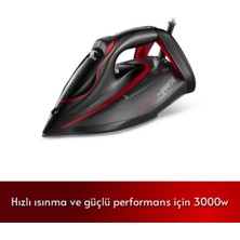 Allians Yüksek Güçlü Seramik Tabanlı Buharlı Ütü, LED Ekran, Otomatik Kapanma