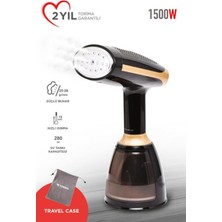 Allians Taşınabilir Buharlı Ütü, Dikey ve Seyahat Için Güçlü 1500W Siyah