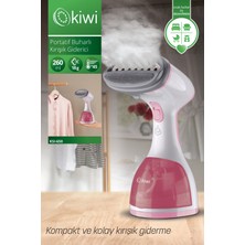 Allians Portatif Dikey Buharlı Kırışık Giderici, 1200W, Pembe