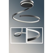 PremiumPort Modern 3 Renk LED Avize, 40 cm Tavan Aydınlatması