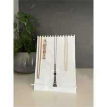 Feyza Design Şık Pleksi Kolye Standı, 20X15 Cm, Dekoratif ve Pratik Kullanım