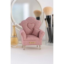 Feyza Design Kadife Desenli Pembe Takı Kutusu, 20CM, Şık ve Şaşırtıcı Tasarım