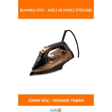 Allians 2200W Güçlü Seramik Tabanlı Dikey Buhar Özelliği ile Pratik Ütü