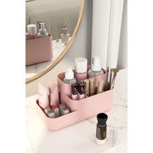 Feyza Design Pembe Makyaj ve Kozmetik Organizer, Şık ve Pratik Düzenleyici