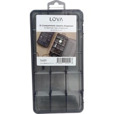 Feyza Design 15 Bölmeli Taşınabilir Takı Organizeri, Şık ve Pratik Saklama Çözümü