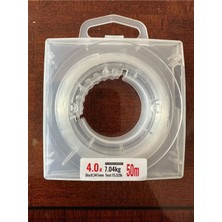 Fb Cup 4# 0.341MM %100 Florokarbon Şok Lider Misina - 50 Metre - 74KG / 15.52LB