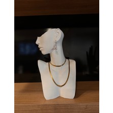 Feyza Design Şık Dekoratif Takı Mankeni Teşhir Standı 25 Cm, 2'li Set