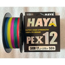 Fb Cup PEX12 12 Katlı Örgü Ip Misina - 500 Metre 0.296MM 50LB Multicolor