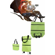 Arenes Pazar Çantası Tekerlekli Katlanır Pazar Arabası Çanta Market Alışveriş Arabası - Lisinya