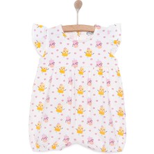 Hellobaby Hellobaby Kız Bebek Bluz Bisiklet Yaka Kısa Paça Atlet