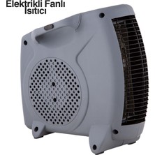 Arenes Lisinya BF20 Black Elektrikli Fanlı Isıtıcı Güvenli ve Konforlu Isınma İçin Kompakt Tasarım