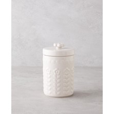 English Home Soft Bloom Stoneware Kavanoz 18 cm Krem