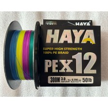 Fb Cup PEX12 12 Katlı Örgü Ip Misina - 300 Metre 0.296MM 50LB Multicolor