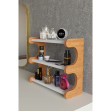 Feyza Design Çok Katlı Tezgah Üstü Banyo ve Makyaj Organizeri, Çok Amaçlı Kozmetik Stand